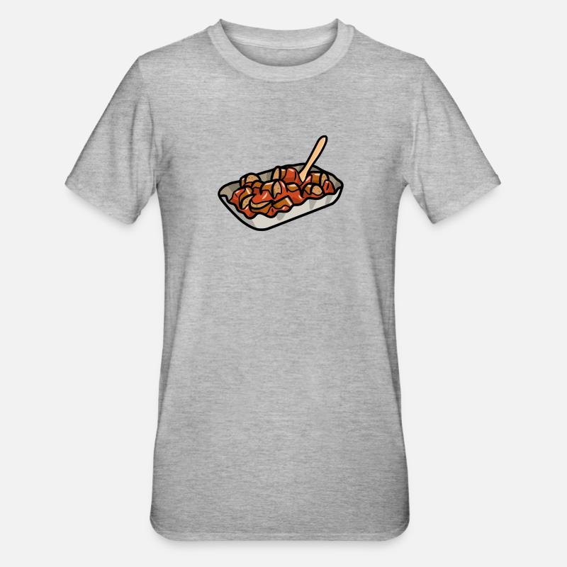 Berlin Currywurst Bratwurst Wurst Curry Grill - T-shirt polycoton Unisexe - gris chiné