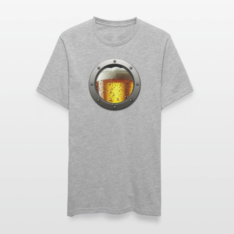 Conception de pinte de réacteur de bière mousseuse T-shirt polycoton Unisexe