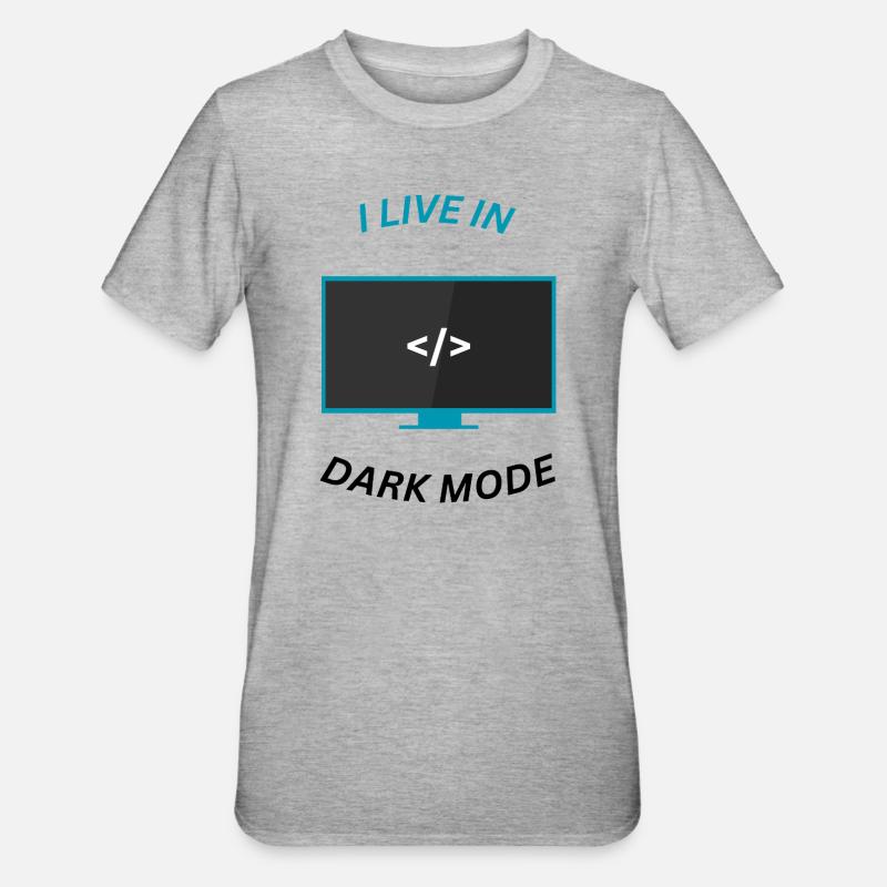 Programmierer Motivation Design - Unisex Polycotton T-Shirt - Grau meliert