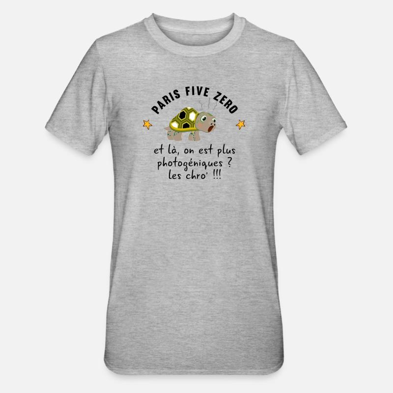 Paris_five_zero - T-shirt polycoton Unisexe - gris chiné