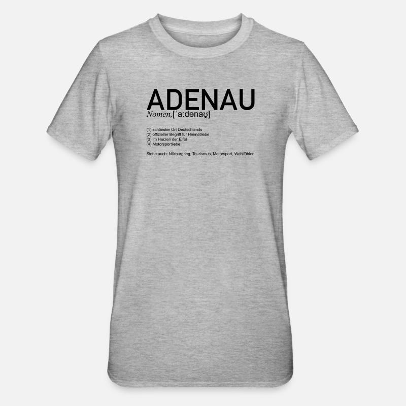 Adenau [Meaning] - Unisex Polycotton T-Shirt - heather grey