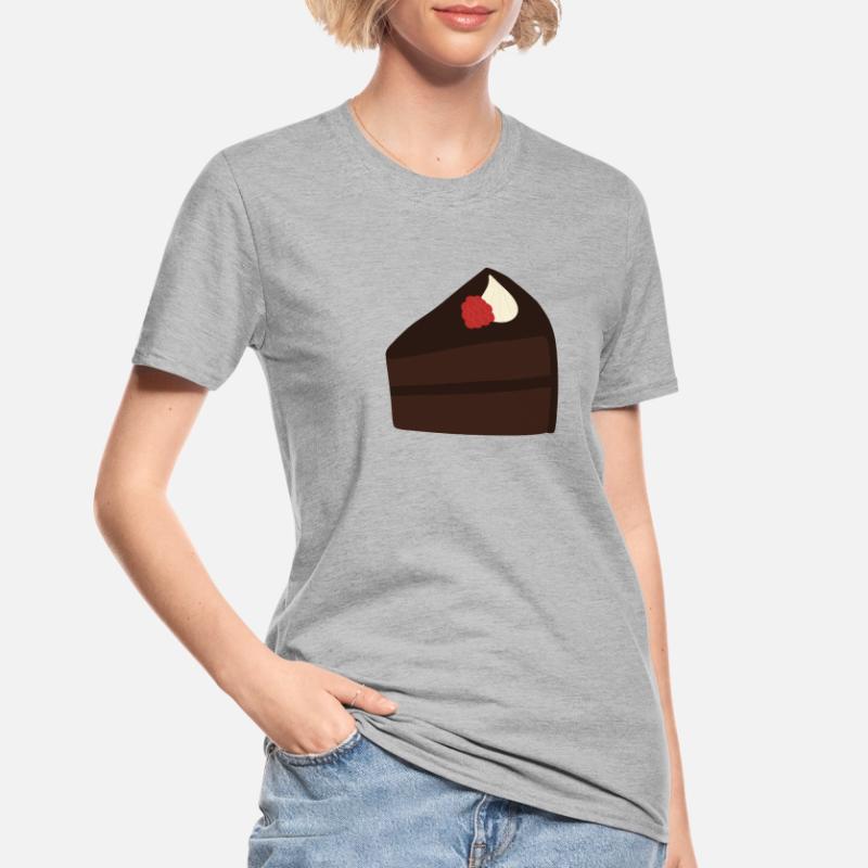Decadent Raspberry Chocolate Cake Design Unisex Polycotton T-Shirt