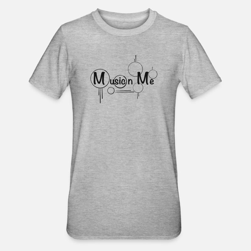 Conception musicale - T-shirt polycoton Unisexe - gris chiné
