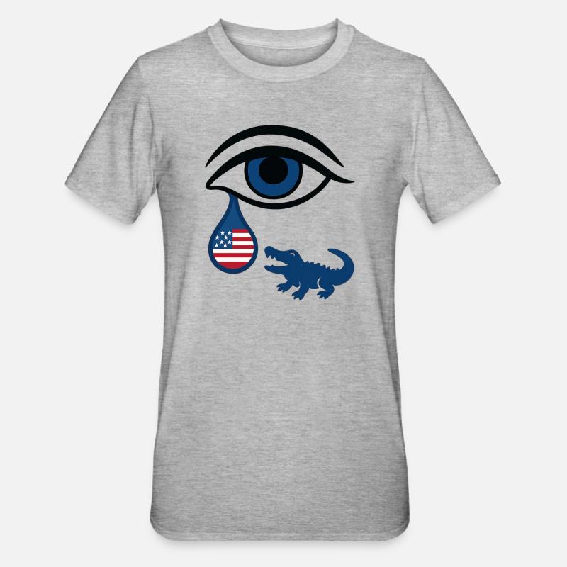 Florida Tear - Unisex Polycotton T-Shirt - heather grey