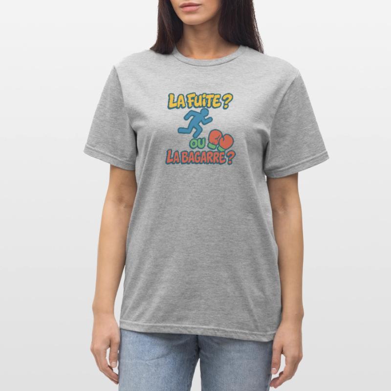 Flucht oder Kampf Unisex Polycotton T-Shirt