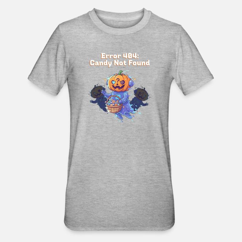 Erreur 404 : Candy Not Found - T-shirt polycoton Unisexe - gris chiné