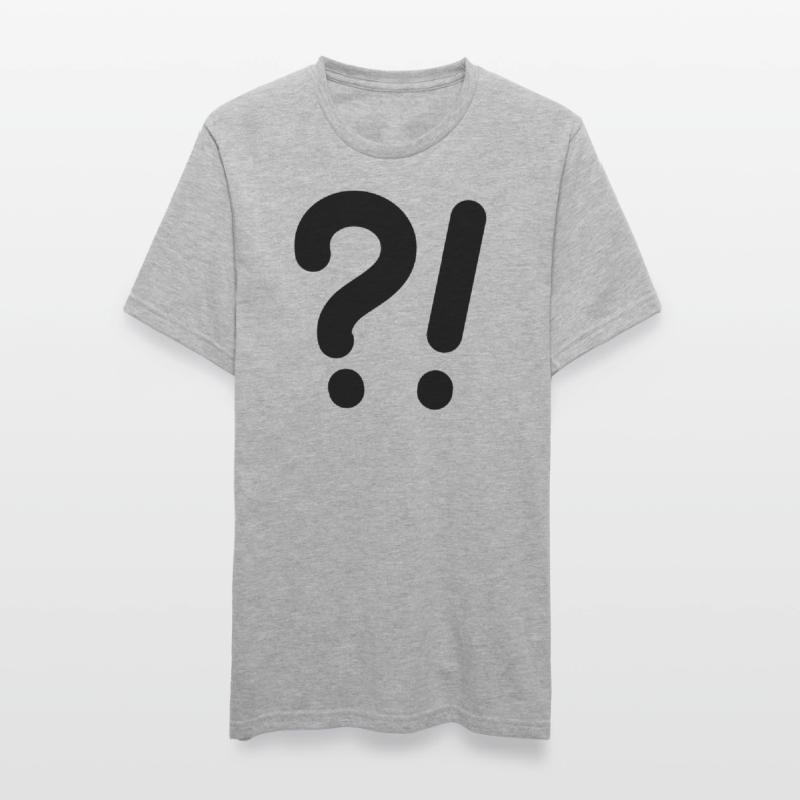 Points d’interrogation et points d’exclamation T-shirt polycoton Unisexe
