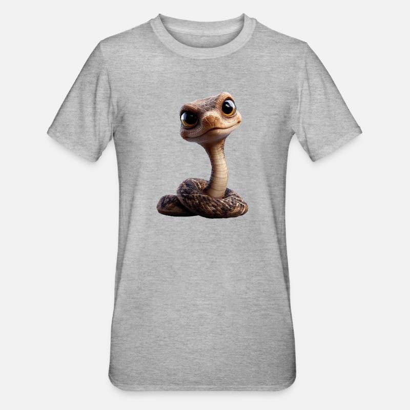 snake, python, cobra, rattlesnake, snakes - Unisex Polycotton T-Shirt - heather grey