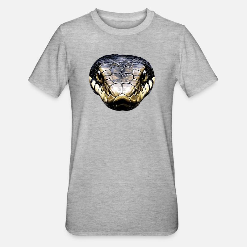 snake, python, cobra, rattlesnake, snakes - Unisex Polycotton T-Shirt - heather grey