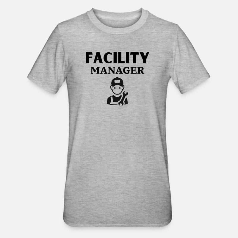 Mechanic Tool Pattern Design - Unisex Polycotton T-Shirt - heather grey