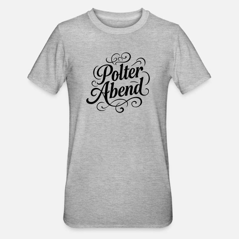 Polterabend Junggesellen - Unisex Polycotton T-Shirt - Grau meliert