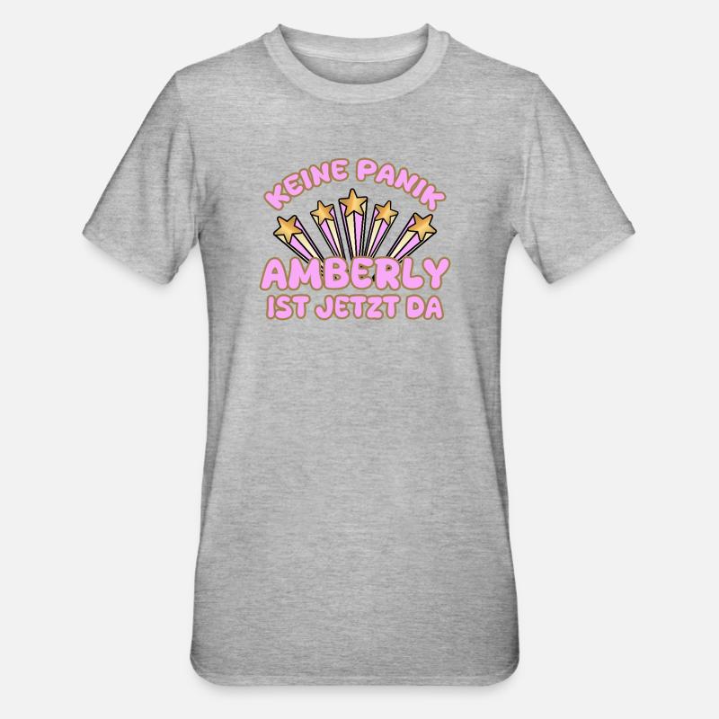 Amberly as a woman's name - Unisex Polycotton T-Shirt - heather grey