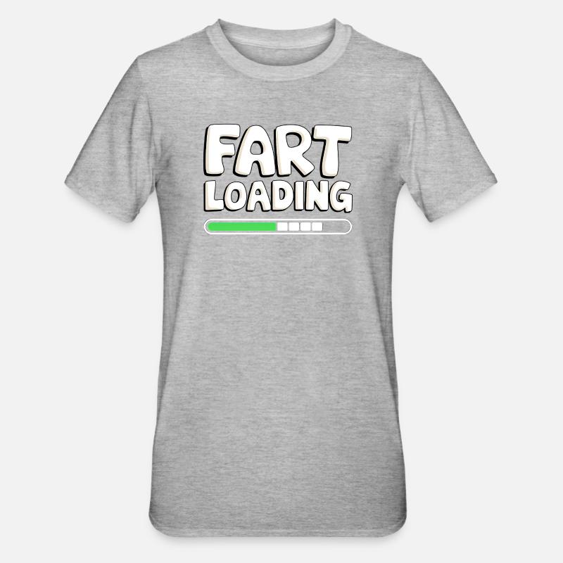 Fart Loading Progress Bar - Unisex Polycotton T-Shirt - heather grey