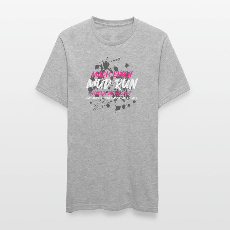 Faire une course dans la boue, une course dans la boue, une course dans la boue, une course dans la boue T-shirt polycoton Unisexe