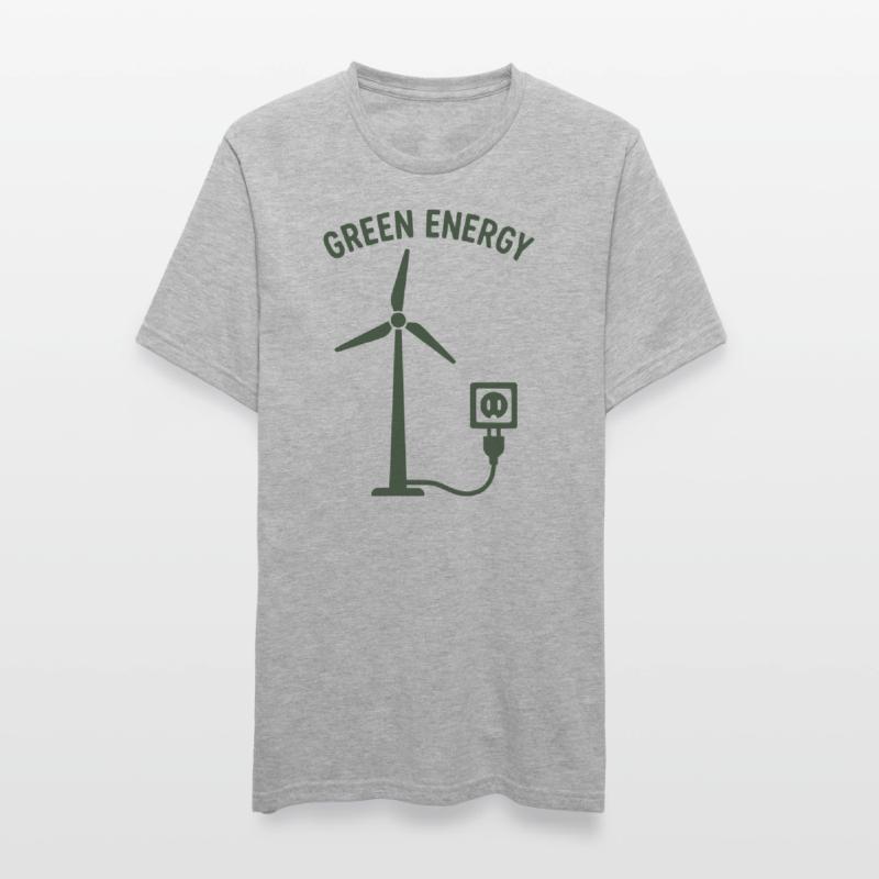 Green Energy Wind Power Socket Unisex Polycotton T-Shirt