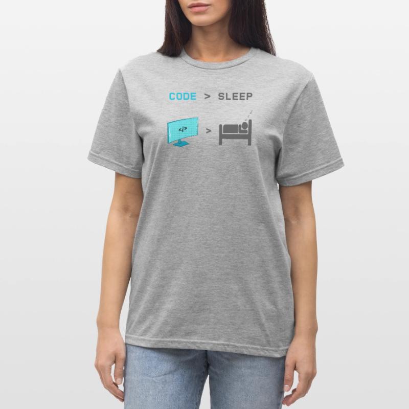 Code vs Sleep: Coder in Sleep Mode Unisex Polycotton T-Shirt