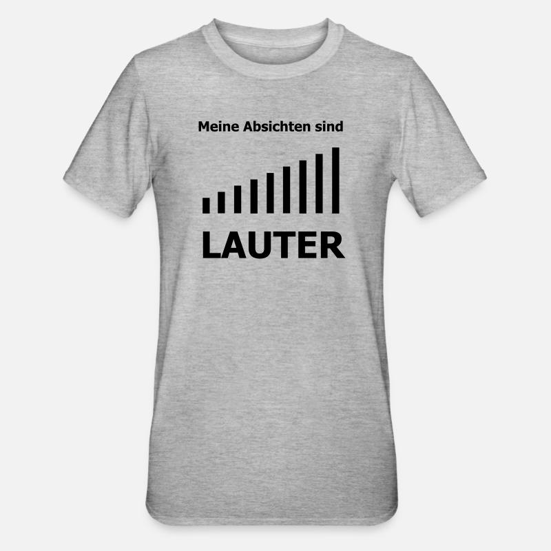 Lauter - Unisex Polycotton T-Shirt - Grau meliert