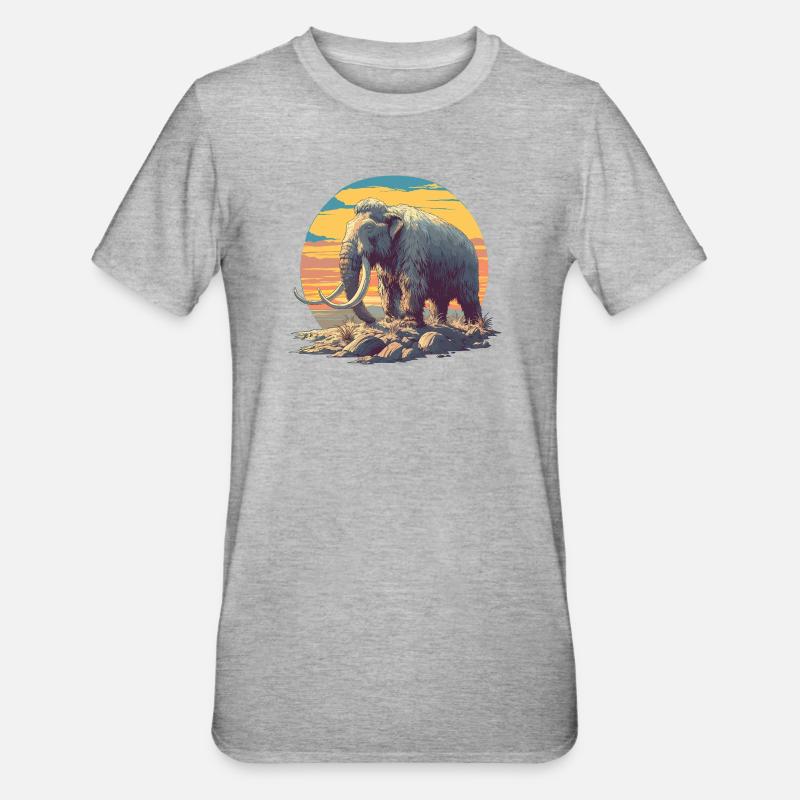 Mammuts Mammut - Unisex Polycotton T-Shirt - Grau meliert