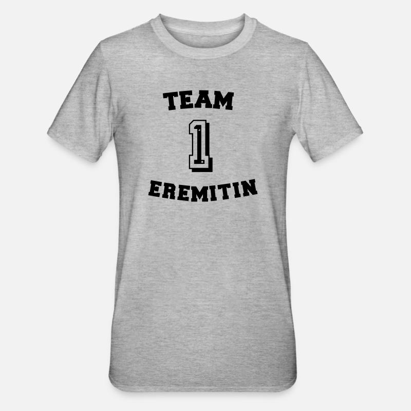 Team Eremitin - Unisex Polycotton T-Shirt - Grau meliert