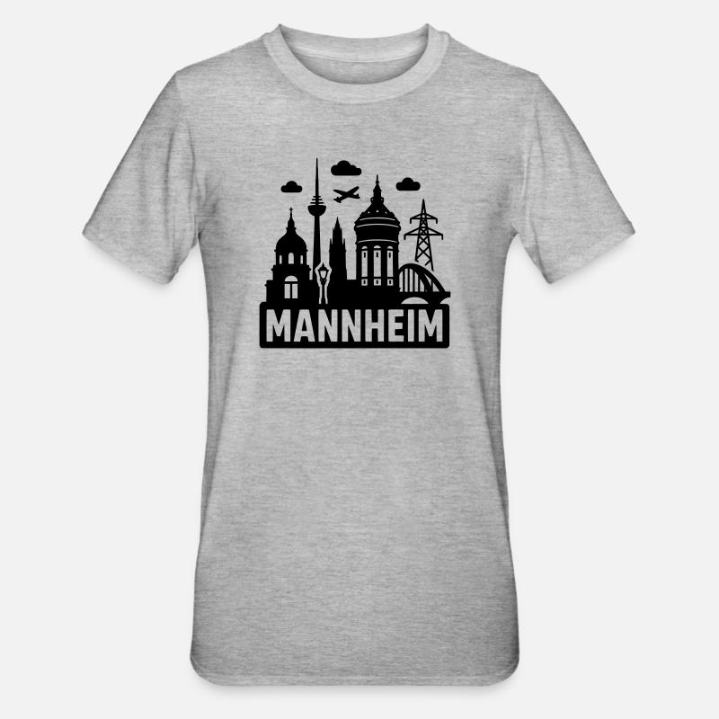 Mannheim Silhouette - T-shirt polycoton Unisexe - gris chiné