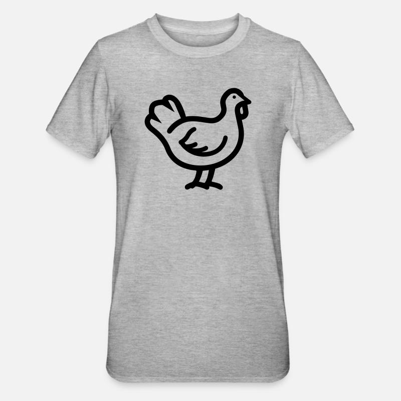 Dinde - T-shirt polycoton Unisexe - gris chiné