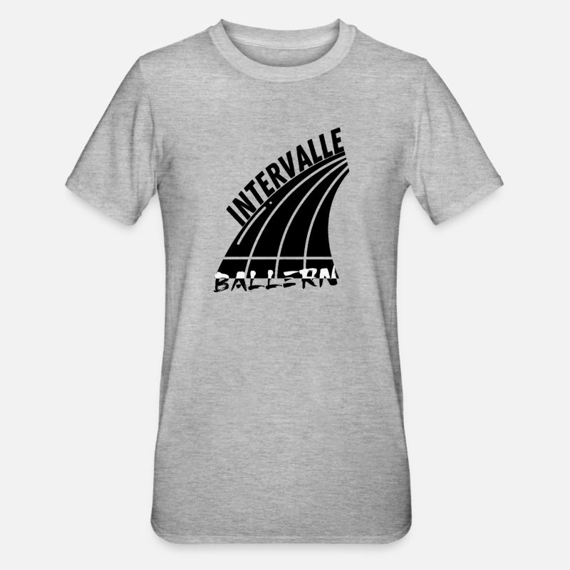Speed without limits. Intervals make you fast - Unisex Polycotton T-Shirt - heather grey