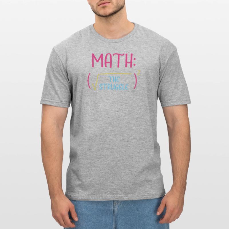 Math Math Math Professeur de mathématiques Mathématicien T-shirt polycoton Unisexe