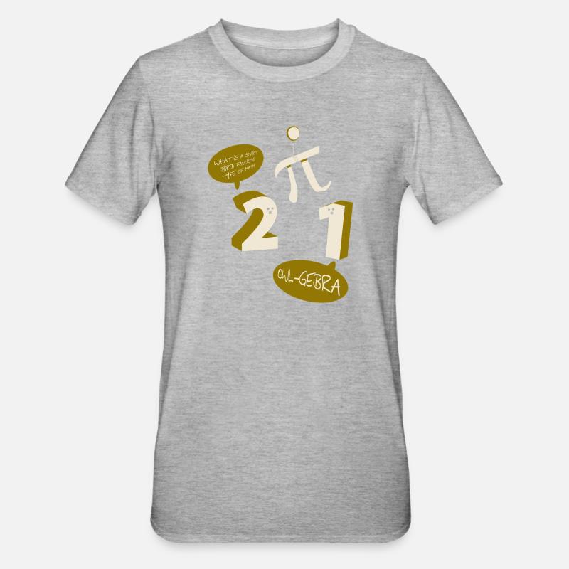 Math Math Math Teacher Mathematician - Unisex Polycotton T-Shirt - heather grey