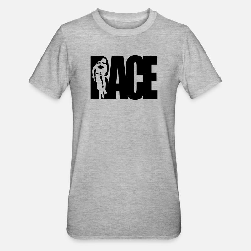 Course - T-shirt polycoton Unisexe - gris chiné