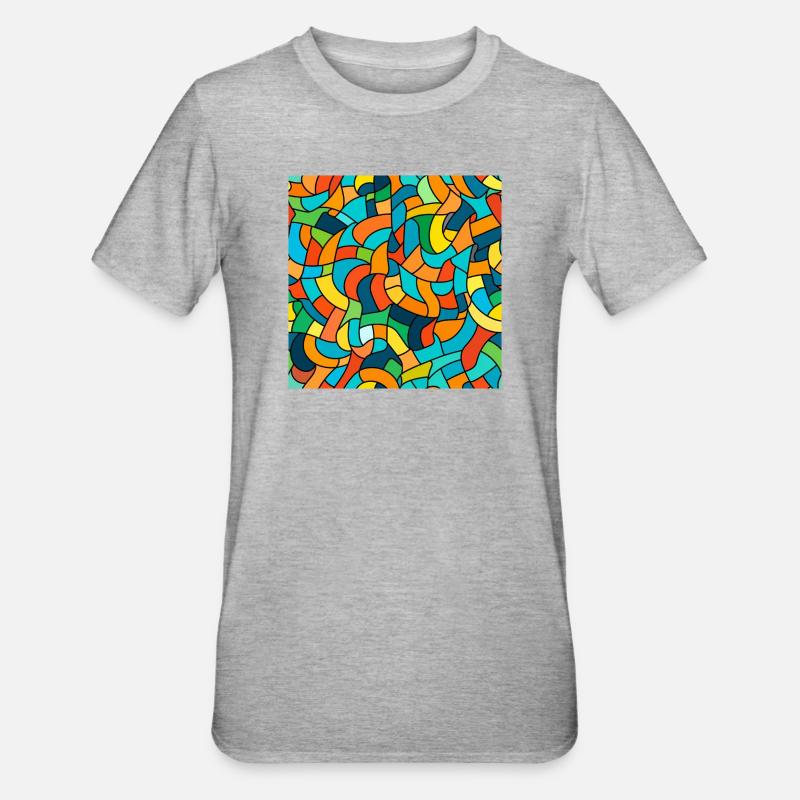 Nœud de couleur Tangle - T-shirt polycoton Unisexe - gris chiné