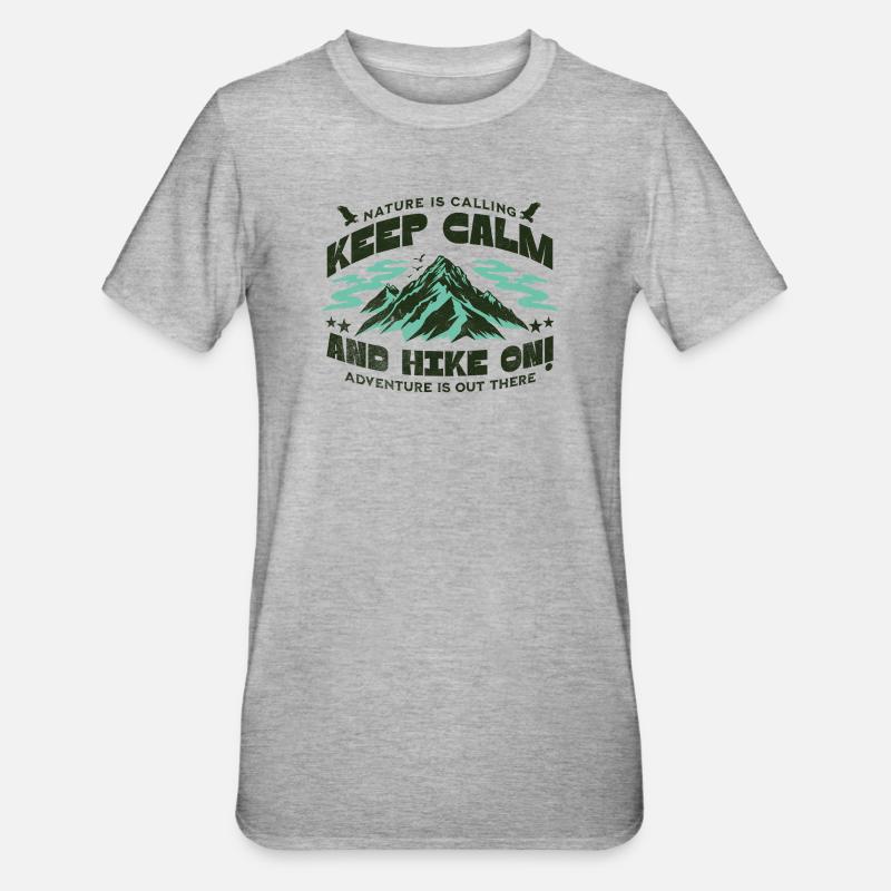 Restez calme et continuez à marcher - T-shirt polycoton Unisexe - gris chiné