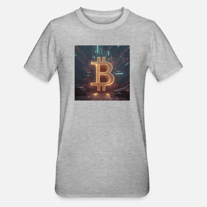 Bitcoin Power Development – Dynamic Energy - Unisex Polycotton T-Shirt - heather grey