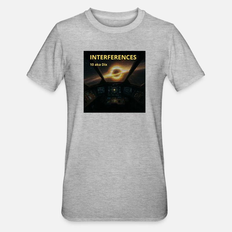 Interferences Cockpit Nebula - T-shirt polycoton Unisexe - gris chiné