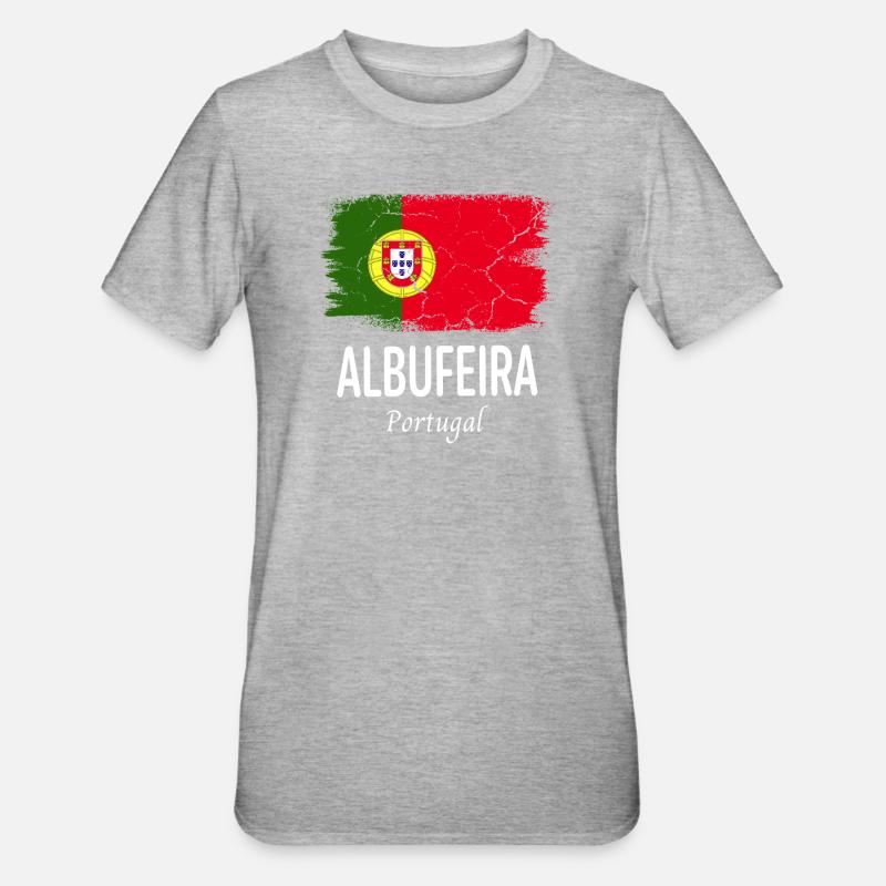 Albufeira - T-shirt polycoton Unisexe - gris chiné