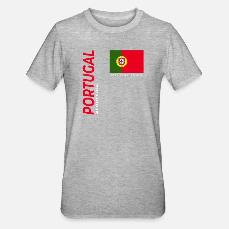 Albufeira - T-shirt polycoton Unisexe - gris chiné