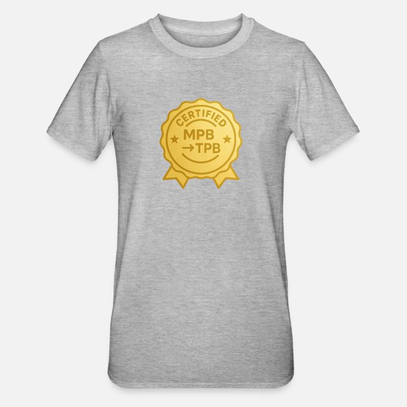 mpbtpb - T-shirt polycoton Unisexe - gris chiné