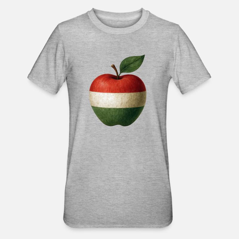 Ungarn - Unisex Polycotton T-Shirt - Grau meliert