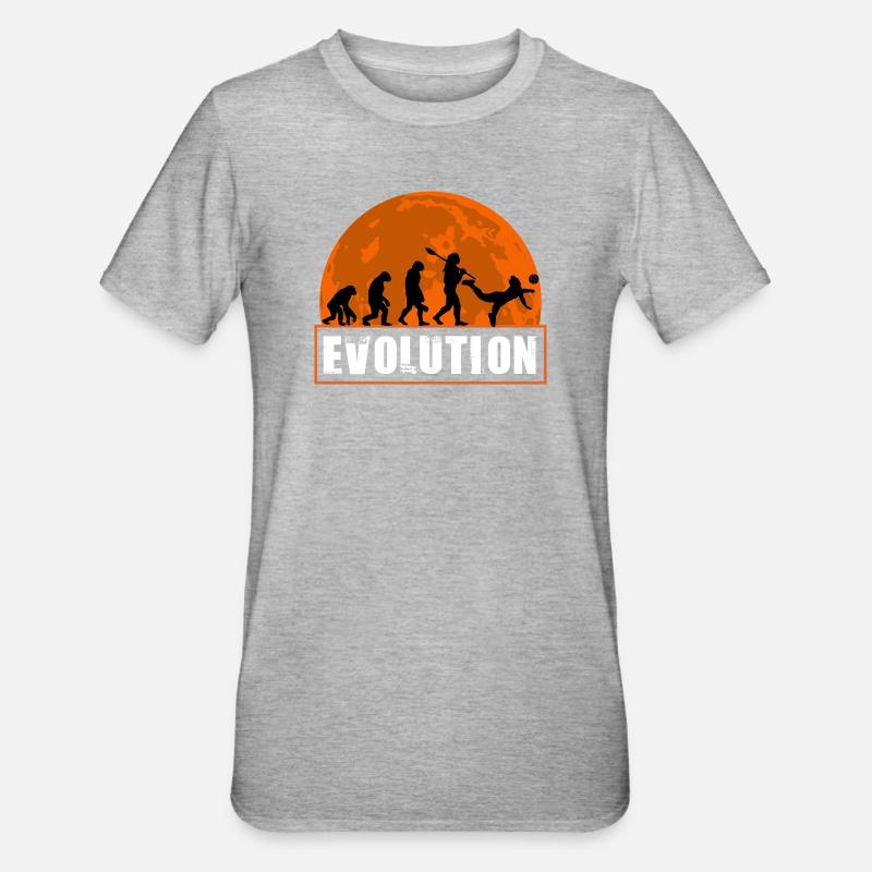 Évolution du volley-ball Joueuse Athlète - T-shirt polycoton Unisexe - gris chiné