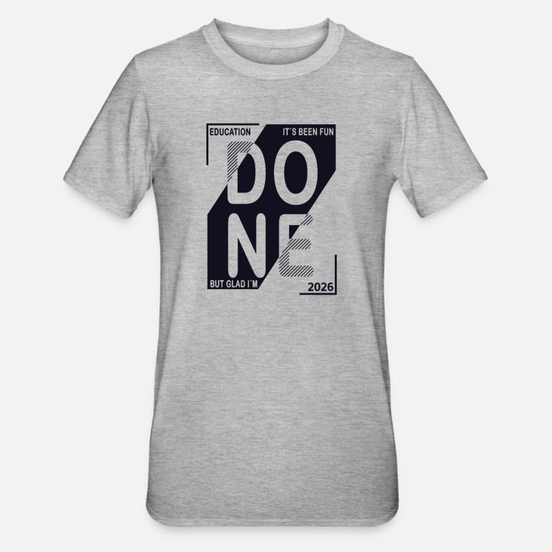Done 2026 – Training completed design - Unisex Polycotton T-Shirt - heather grey