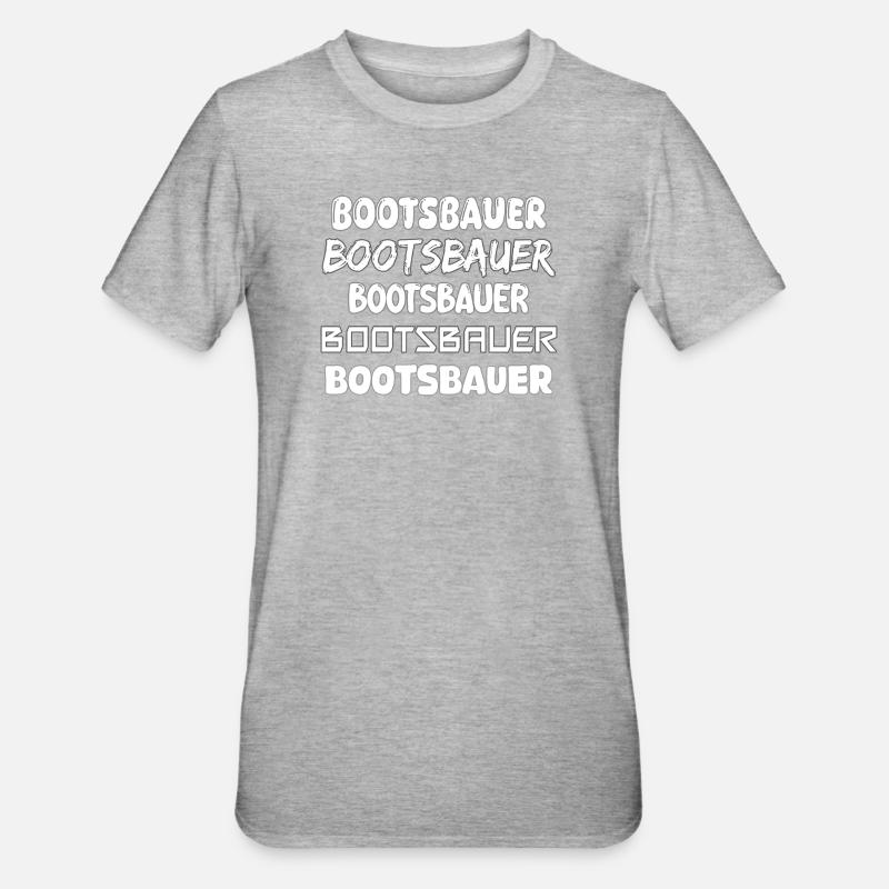 Constructeurs de bateaux - T-shirt polycoton Unisexe - gris chiné