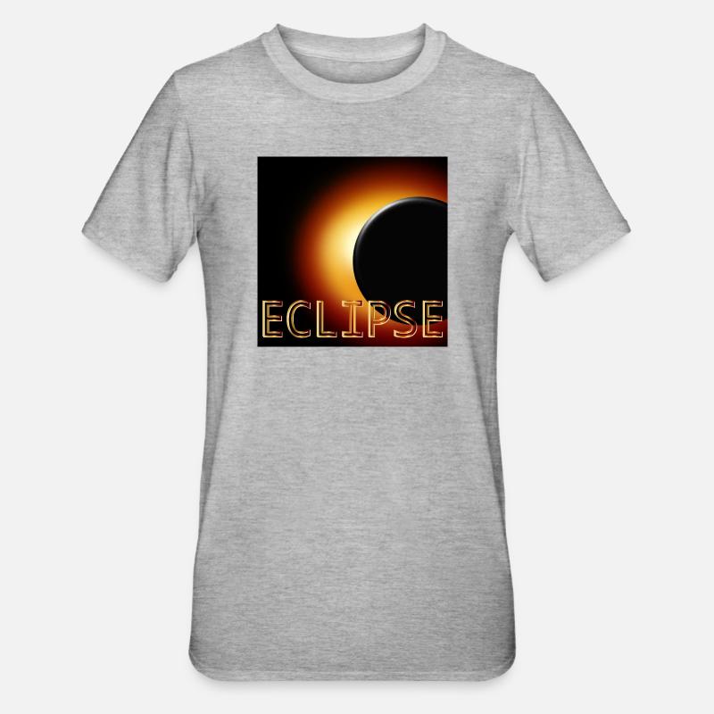 Total Solar Eclipse 2026 - Unisex Polycotton T-Shirt - heather grey