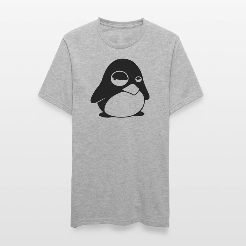 Grumpy Tux – Drôle de Penguin Linux pour les geeks T-shirt polycoton Unisexe