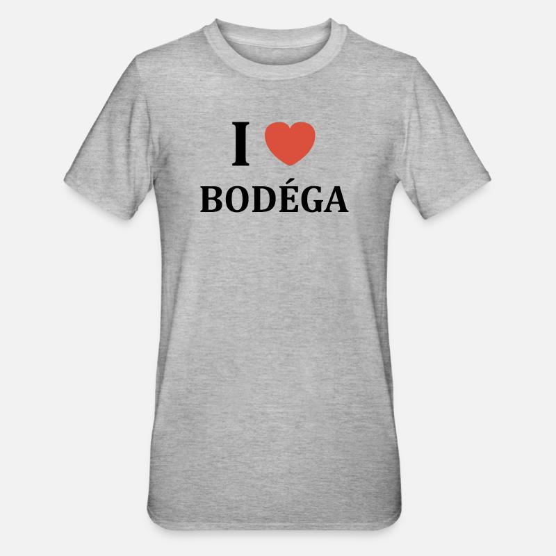 Bodéga - T-shirt polycoton Unisexe - gris chiné