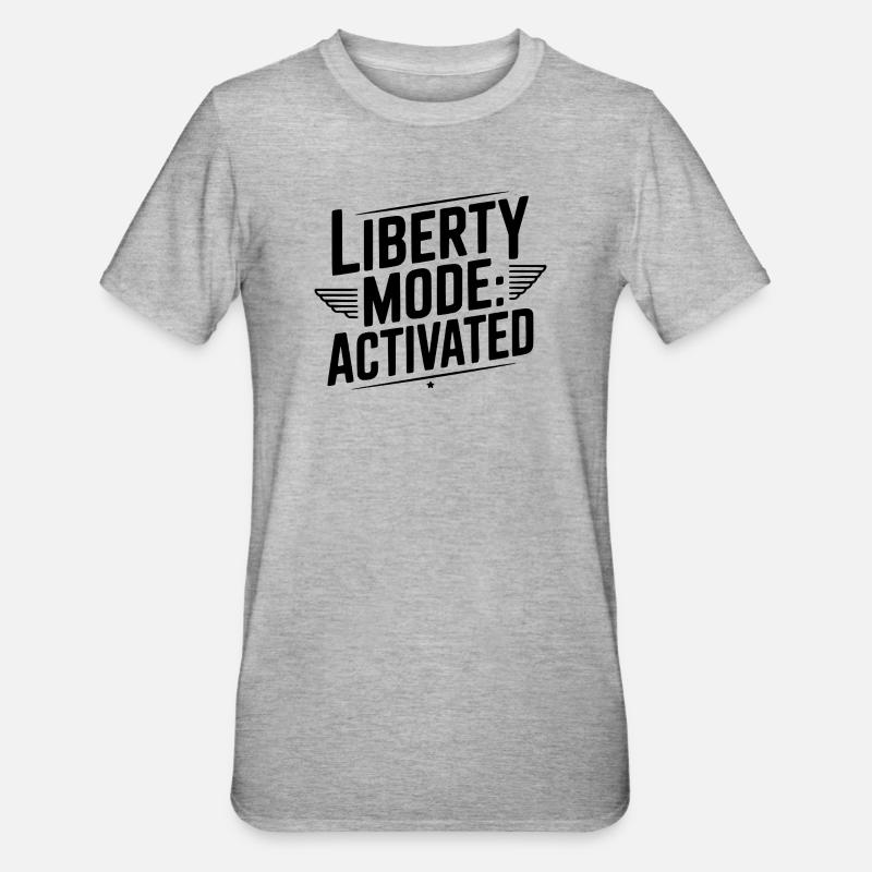 Mode Liberté : Activé - T-shirt polycoton Unisexe - gris chiné