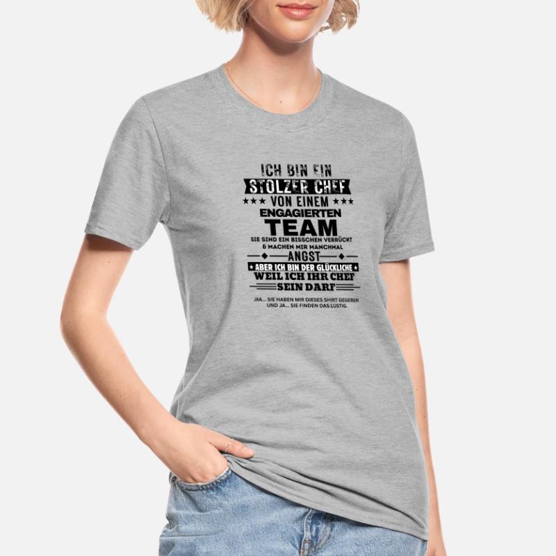Fier patron d’une équipe dévouée T-shirt polycoton Unisexe