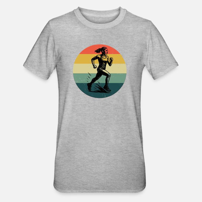 Conception compacte pour la course automobile - T-shirt polycoton Unisexe - gris chiné