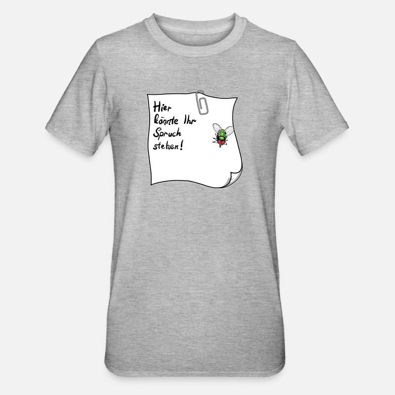 Notes – C’est peut-être votre expression - T-shirt polycoton Unisexe - gris chiné