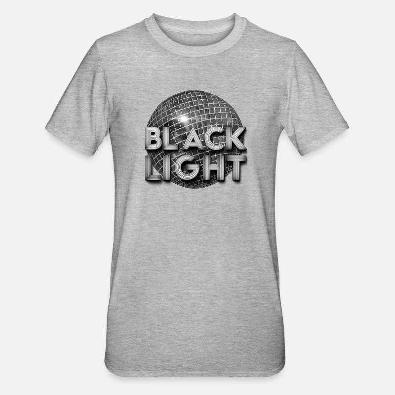 Black Light Retro Disco - T-shirt polycoton Unisexe - gris chiné