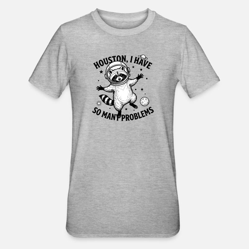 Problem bear - Unisex Polycotton T-Shirt - heather grey