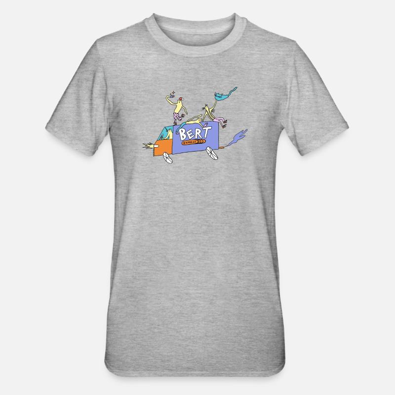 Bert_Express - T-shirt polycoton Unisexe - gris chiné